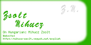 zsolt mihucz business card